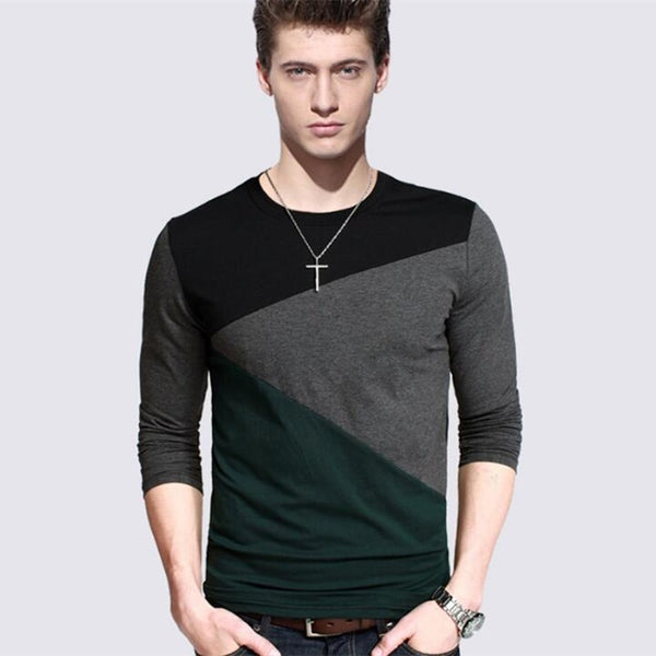 Playera de Manga Larga con Spandex Entrelazado