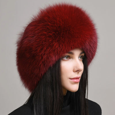 Gorro de Cuero Genuino Étnico para Invierno con Protección de Orejas - Image 6
