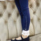 Leggings con Lazo y Volantes de Encaje