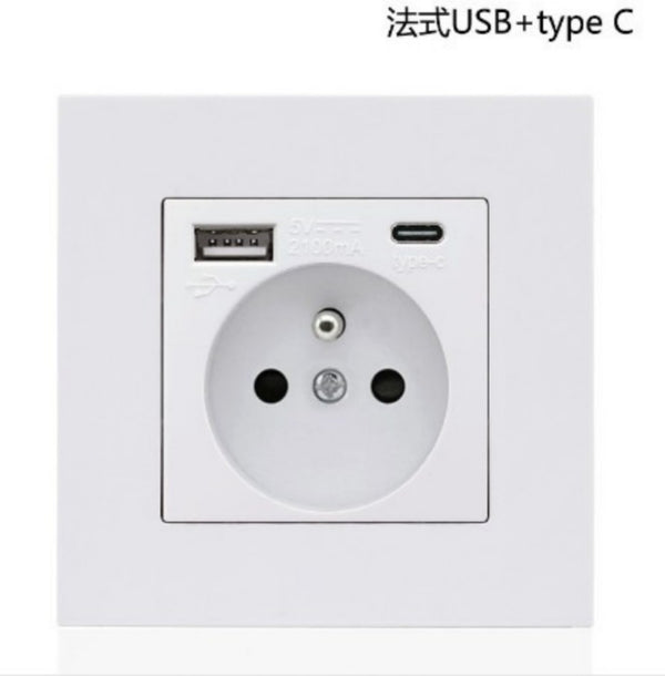 Toma de Corriente Francesa con Puerto USB Type-C Empotrado - Image 19