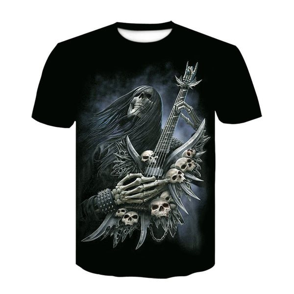 Playera Hombre Manga Corta Estampado 3D Digital