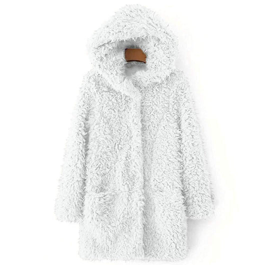 Sudadera con Capucha de Lana de Cordero y Bolsillos Dobles - Image 14