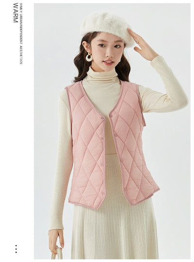 Chaleco Corto de Terciopelo para Otoño e Invierno Mujer - Image 37
