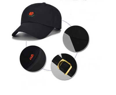 Gorra de Béisbol Hip Hop Unisex con Bordado de Bandera y Visera Ajustable - Image 2