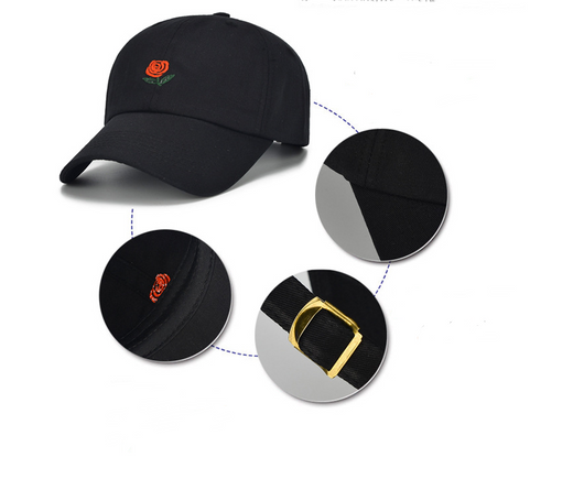 Gorra de Béisbol Hip Hop Unisex con Bordado de Bandera y Visera Ajustable - Image 2