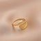 Anillo de Oro Mate Estilo Frío - Diseño Premium con Personalidad