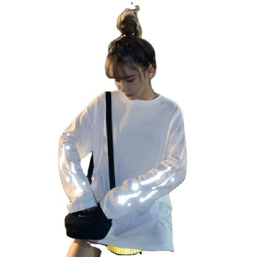 Suéter Holgado Casual Unisex con Detalles Reflectantes - Image 6