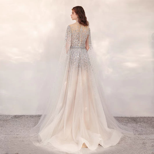 Vestido de Novia Elegante Manga Larga Ajustado - Image 2