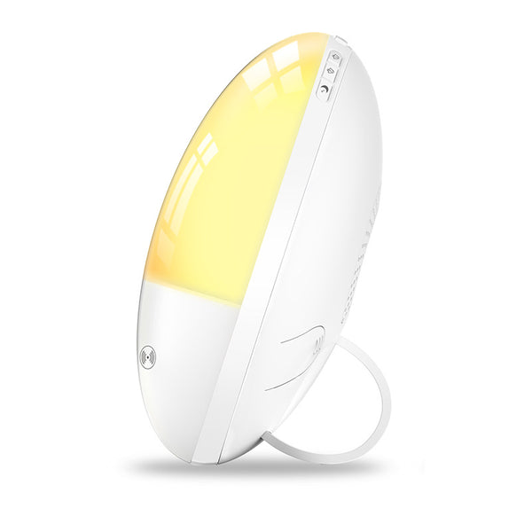 Lámpara Despertador Inteligente WiFi con Simulación de Amanecer y Carga Inalámbrica