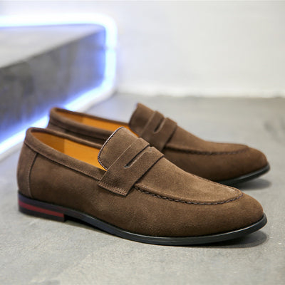 Zapatos Casuales Lazy Shoes de Cuero Nubuck para Hombre - Image 14
