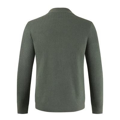 Cardigan Casual de Hombre Manga Larga Abotonado - Image 7