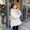 Chaqueta de Invierno para Mujer con Plumón de Pato Blanco