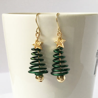 Kit DIY de Aretes Navideños: Árbol y Estrella - Image 4