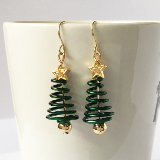 Kit DIY de Aretes Navideños: Árbol y Estrella - Image 4