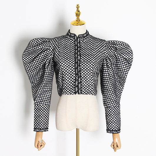 Chaqueta Slim con Mangas Puff - Image 3