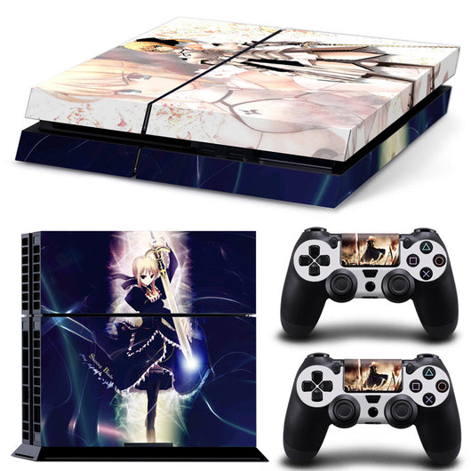 Camouflage skin set for PS4 console and two controllers, featuring a green, brown, and black textured pattern. - Image 12
