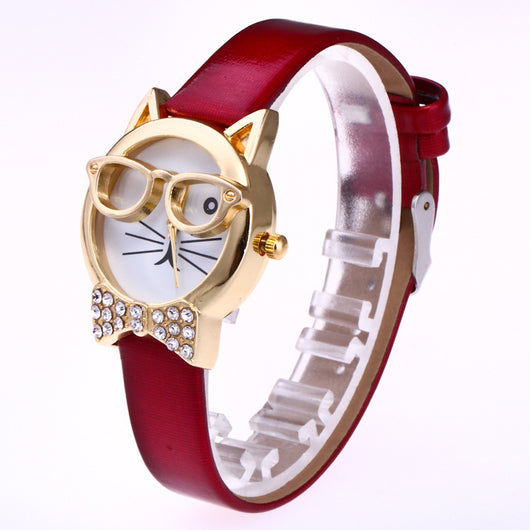 Reloj Infantil con Luz LED y Diseño de Gato Mecánico - Image 4