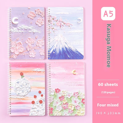 Cuaderno de Espiral A5 con Diseño Paisaje Óleo - Libreta de Notas Gruesa con Líneas - Image 3