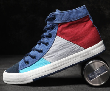 Zapatillas Altas Colorblock para Hombre - Estilo Urbano Moderno - Image 2