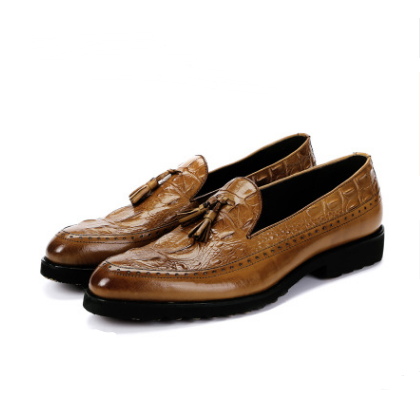 Zapatos de Vestir para Hombre con Borlas y Tallado Brock