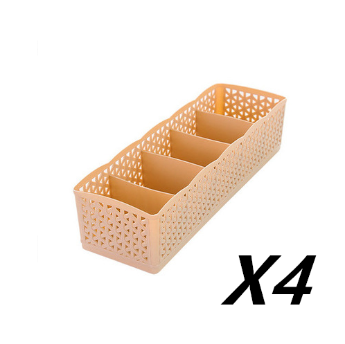 Organizador de Plástico Apilable 5 Compartimentos para Ropa Interior y Calcetines - Image 22