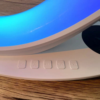 Cargador Inalámbrico de Escritorio 3 en 1 con Parlante Bluetooth y Luz LED Cisne - Image 18
