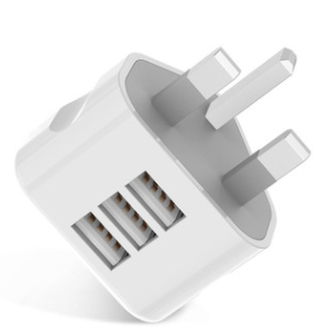 Cargador de Pared Portátil con 1-3 Puertos USB Compatible con Apple - Adaptador de Viaje UK
