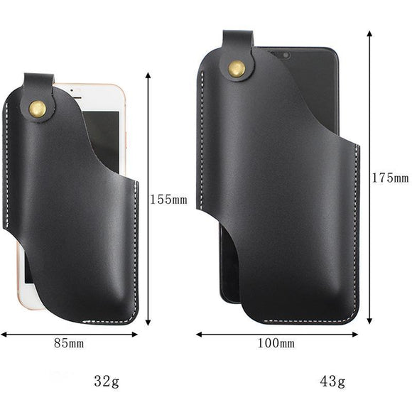 Cinturón de Cuero con Bolsillo Portátil para Celular