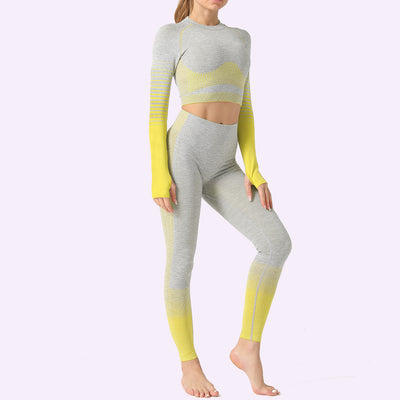 Conjunto Deportivo Mujer 2 Piezas Yoga y Fitness sin Costuras - Image 38