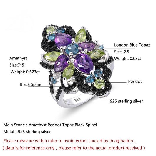 Anillo de Amatista con Incrustación Elegante para Mujer - Image 6