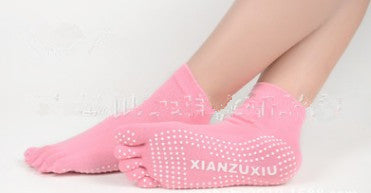 Calcetines de Yoga con Dedos Separados - Algodón Premium con Masaje y Estampado - Image 12