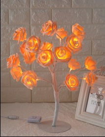 Lámpara de Mesa Árbol LED Rosa - Luz Decorativa Modeladora - Image 8