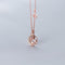 Female s925 star and moon Plateado necklace Rose Dorado 925 Plateado