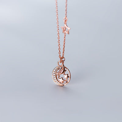 Collar de Plata 925 con Estrella y Luna para Mujer - Image 10