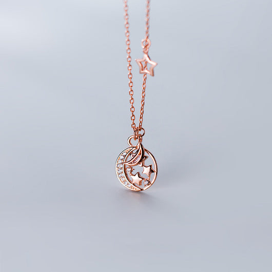 Collar de Plata 925 con Estrella y Luna para Mujer - Image 10