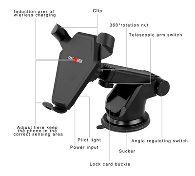 Cargador Inalámbrico Gravitacional para Auto - Compatible iPhone y Samsung - Image 5