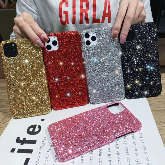 Funda iPhone X con Lentejuelas Brillantes Compatible