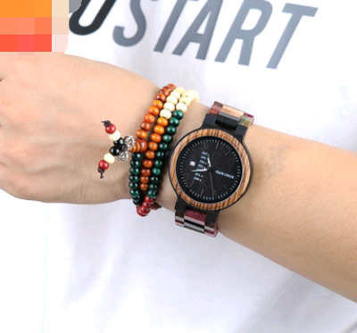 Reloj de Madera Casual para Hombre con Calendario Semanal - Image 4