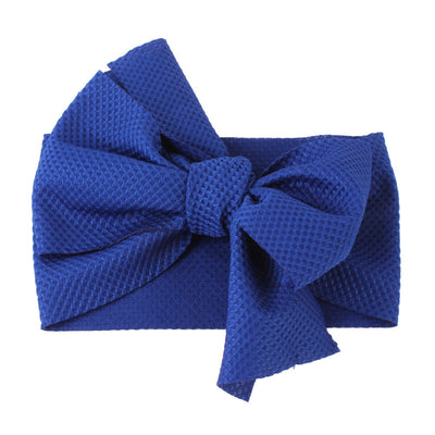 Diadema Bebé con Moño y Textura Seersucker en Colores Puros - Image 22