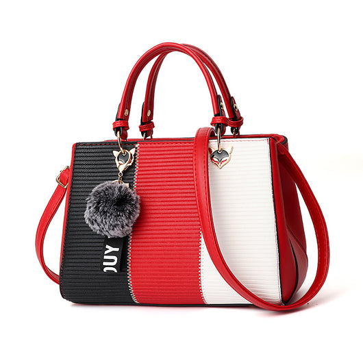 Bolsa Mensajero de Rayas Contraste Estilo Coreano - Image 7
