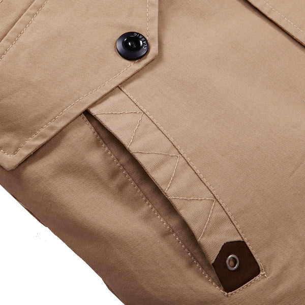 Chaqueta de Algodón Lavado para Hombre - Abrigo Casual Tallas Grandes Invierno
