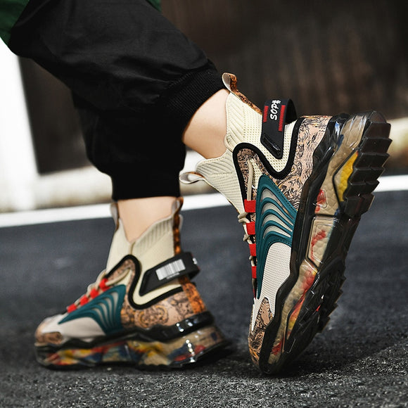 Zapatos Casuales de Invierno para Hombre - Bajos Negros con Malla Transpirable