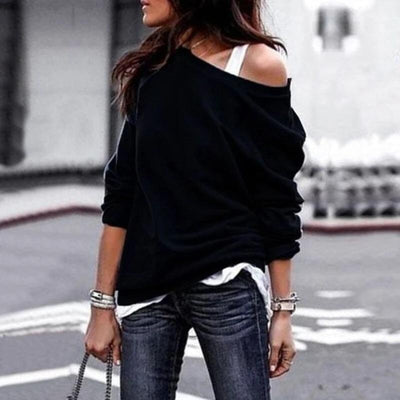 Blusa Clásica de Cuello Redondo y Manga Larga - Image 8