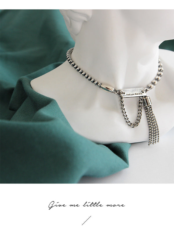 Pulsera de Cadena Cuadrada con Borla Made Square