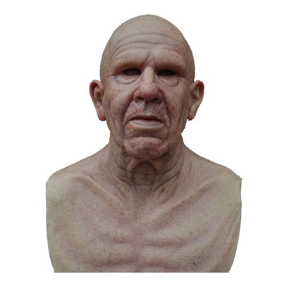 Máscara de Anciano con Cabello Blanco y Barba para Halloween - Image 13
