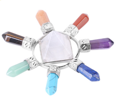 Joya de Chakras con Cristales Naturales y Piedras Semipreciosas - Image 8