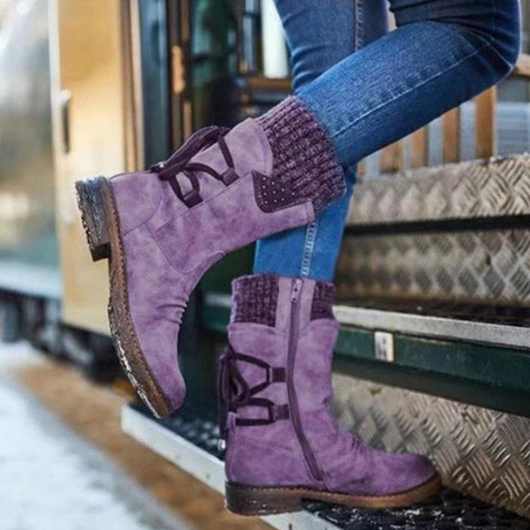 Botas de Invierno con Cierre de Cordones y Forro Cálido - Image 9