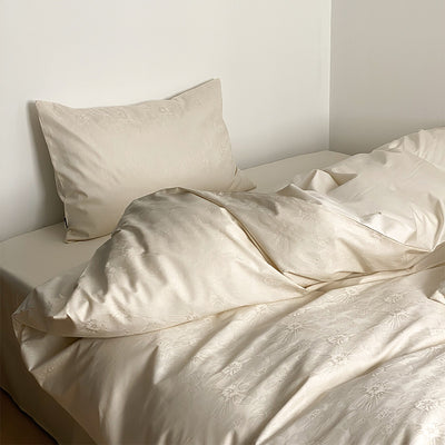 Juego de Cama Jacquard Terciopelo Algodón Puro 4 Piezas - Image 4