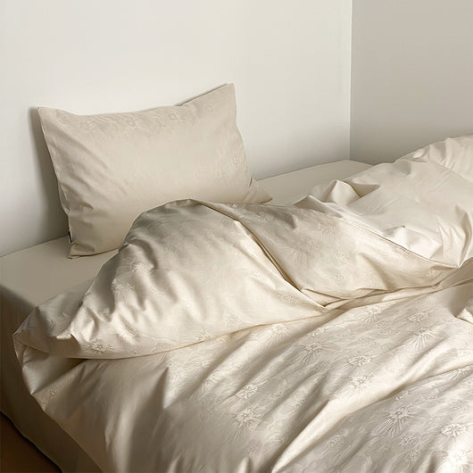Juego de Cama Jacquard Terciopelo Algodón Puro 4 Piezas - Image 4