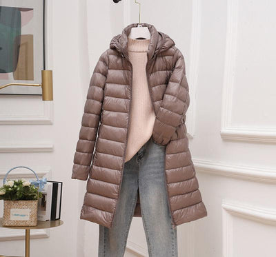 Chaqueta Acolchada Mujer Corta con Capucha Desmontable - Image 5